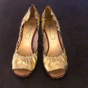 Gold heels!